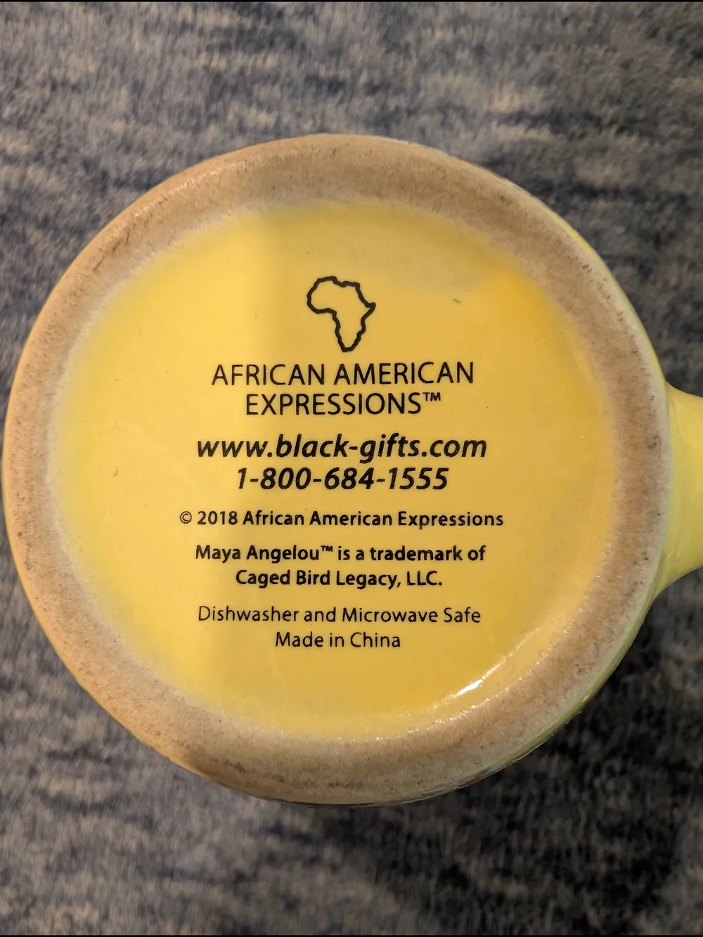 Maya Angelou NWOT Mug with 'And Still I Rise' Quote